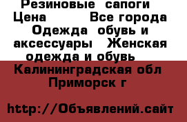 Резиновые  сапоги › Цена ­ 600 - Все города Одежда, обувь и аксессуары » Женская одежда и обувь   . Калининградская обл.,Приморск г.